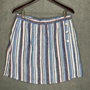 Ruby Rd. Linen Blend Skort Women's 10P Athleisure Shorts Summer Coastal‎ Chic